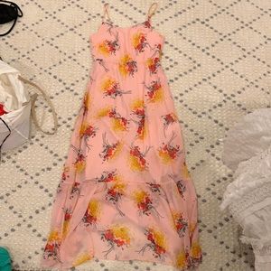 Pink floral dress